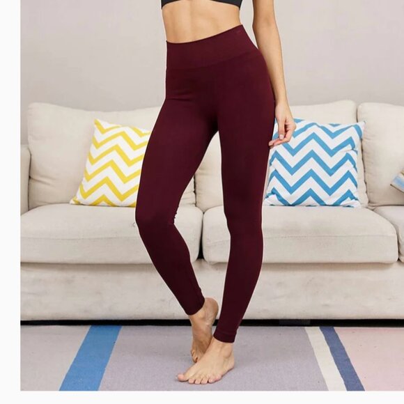 Bundle of 3 Orange Fashion Village Leggings - Burgundy - O/S - Picture 1 of 10